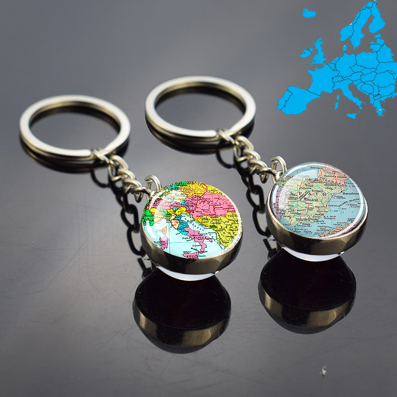 Travel Accessories Italy - Брелок с картой европейских стран, Франция,