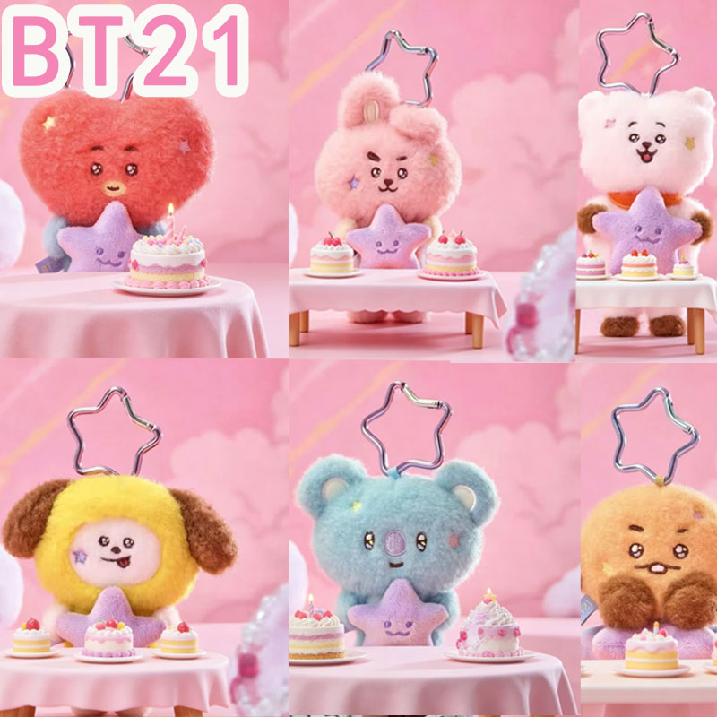 Travel Accessories Cute - Плюшевая кукла-брелок BT21 Travel Series 2026