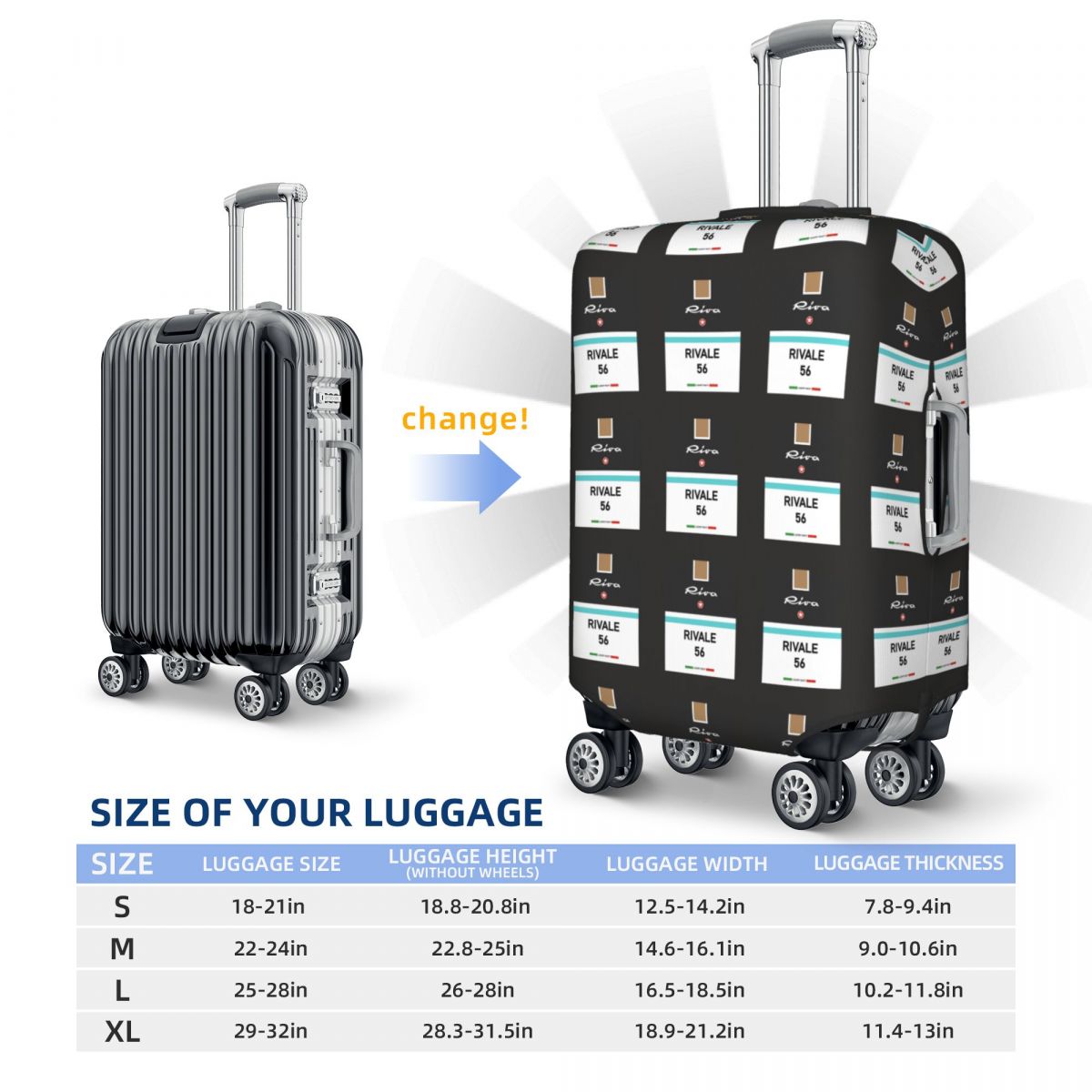 Чехол для чемодана Rivale Riva – обзор и цена Travel Accessories Italy