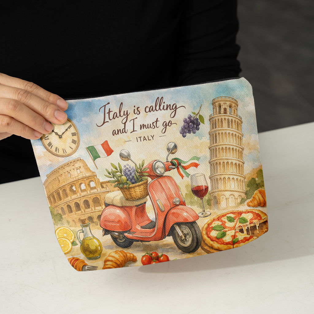 Косметичка 1 шт., льняная косм – обзор и цена Travel Accessories Italy